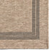 Outdoor Teppich Wetterfest in Sisal Jute Optik | Für Drinnen und Draußen | Terrasse Balkon Garten Wohnzimmer Badezimmer Küche | Bordüre A